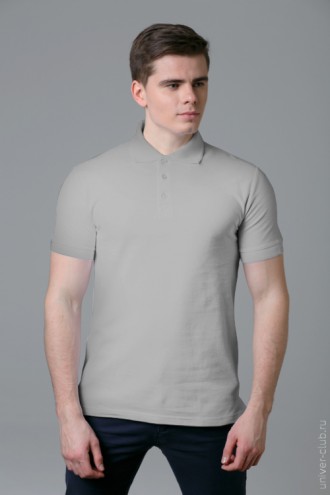 Рубашка-поло мужская серая