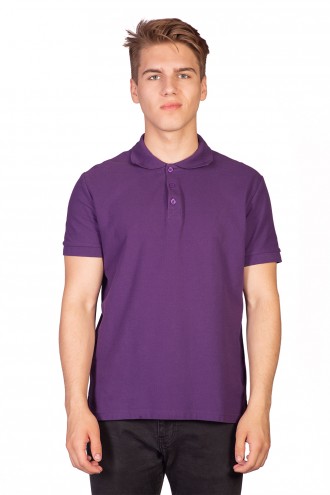 Рубашка-поло мужская фиолетовая