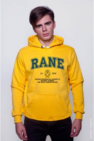 Толстовка мужская РАНХиГС (ENG) желтая