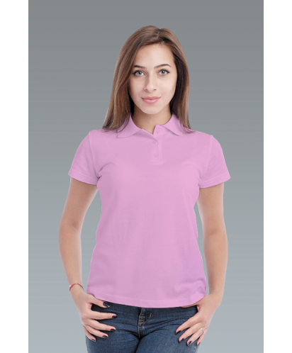 Рубашка-поло женская розовая